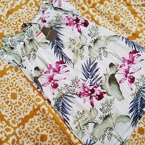 Tommy Bahama off-the-shoulder floral dress